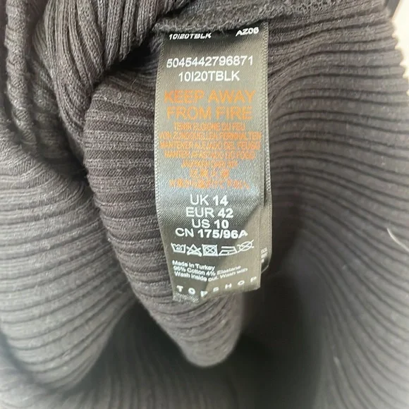 Top Shop Ribbed Midi Dress - Picture 8 of 9